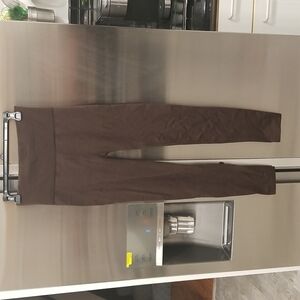 💕SOFRA💕 Fleece Lined High Rise Soft Leggings (2 Pairs) Brown & Charcoal Gray